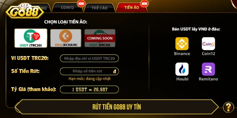 Hướng Dẫn Rút Tiền Go88 Uy Tín, Nhận Thưởng An Toàn rút tiền Go88 uy tín